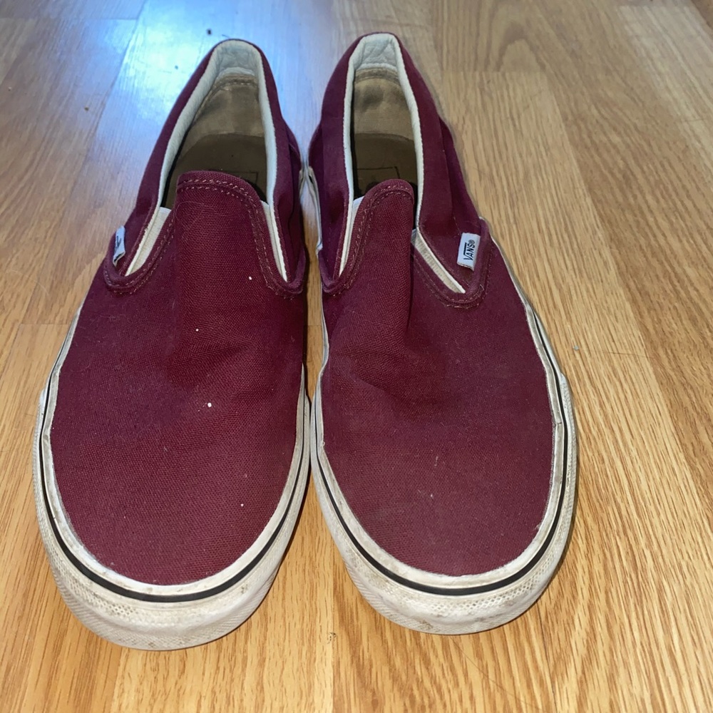 Burgundy vans